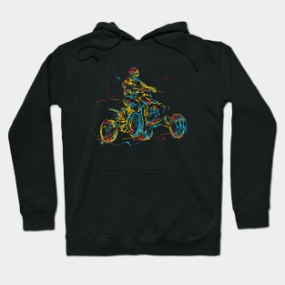 atv rider abstract Hoodie